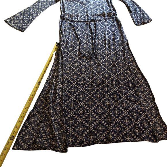 Lulus Mandala Daydream Maxi Dress Size S Batik Boho Beachy Side Slits Coastal - Picture 12 of 12